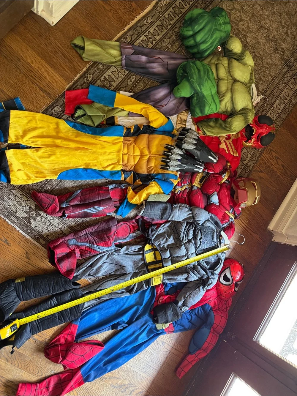 6 Assorted Kids Superhero Costume Set - Multi-Color small 5y